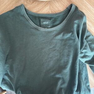 Aerie Forest Green Cozy Pullover